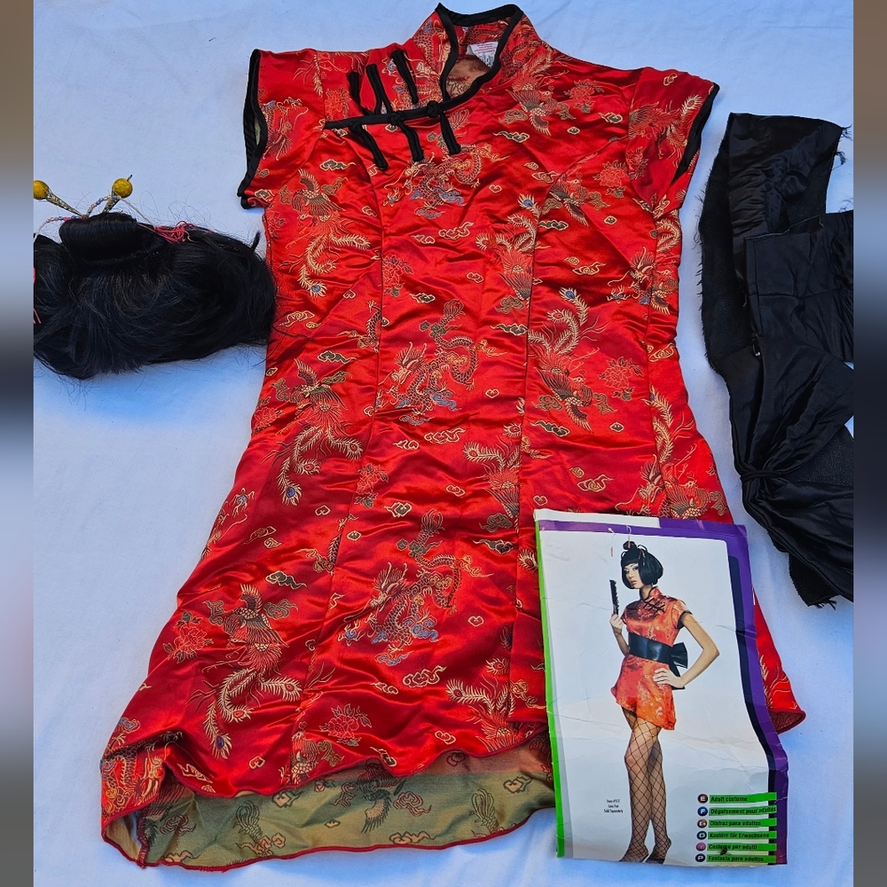 Womens Red Japanese Style Costume